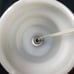 Pair Hobnail White Glass Lamps Neutral Bedroom Nightstand Lighting Decor