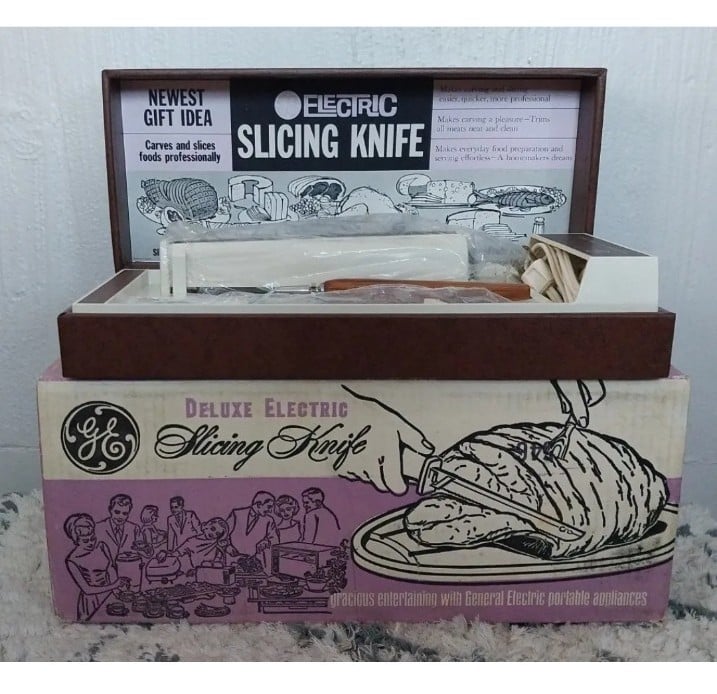 Vintage GE General Electric Slicing Knife EK2 | Tested Works