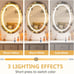 Vanity Table Set with Lighted Mirror Makeup Dressing Table with 10LED Light Led