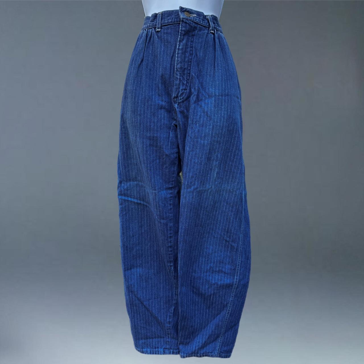 vintage striped jeans
