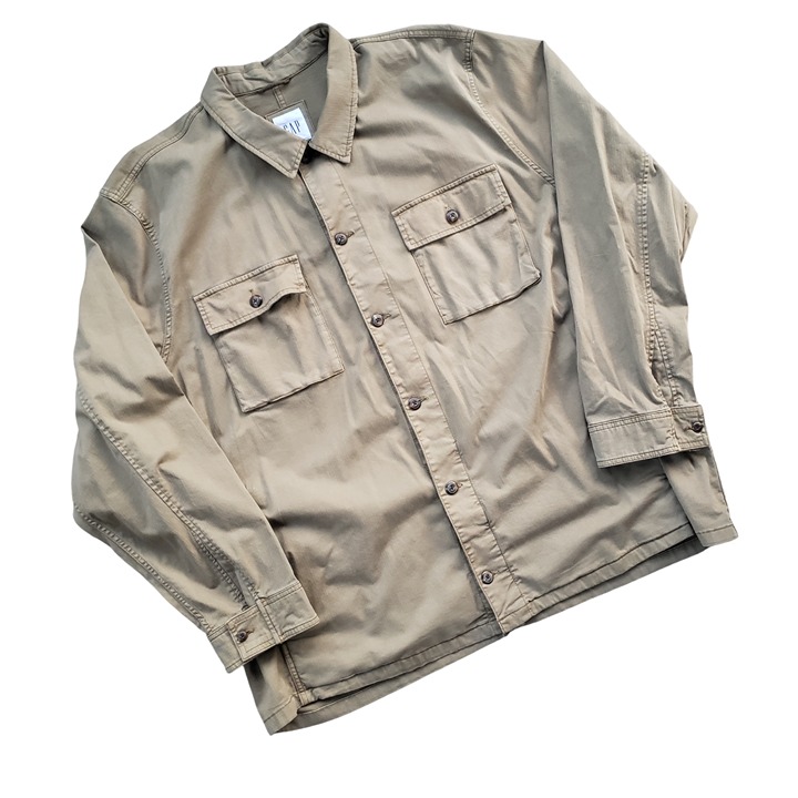 GAP Utility Shirt Jacket Shacket Khaki Tan Men's XXXL 3XL