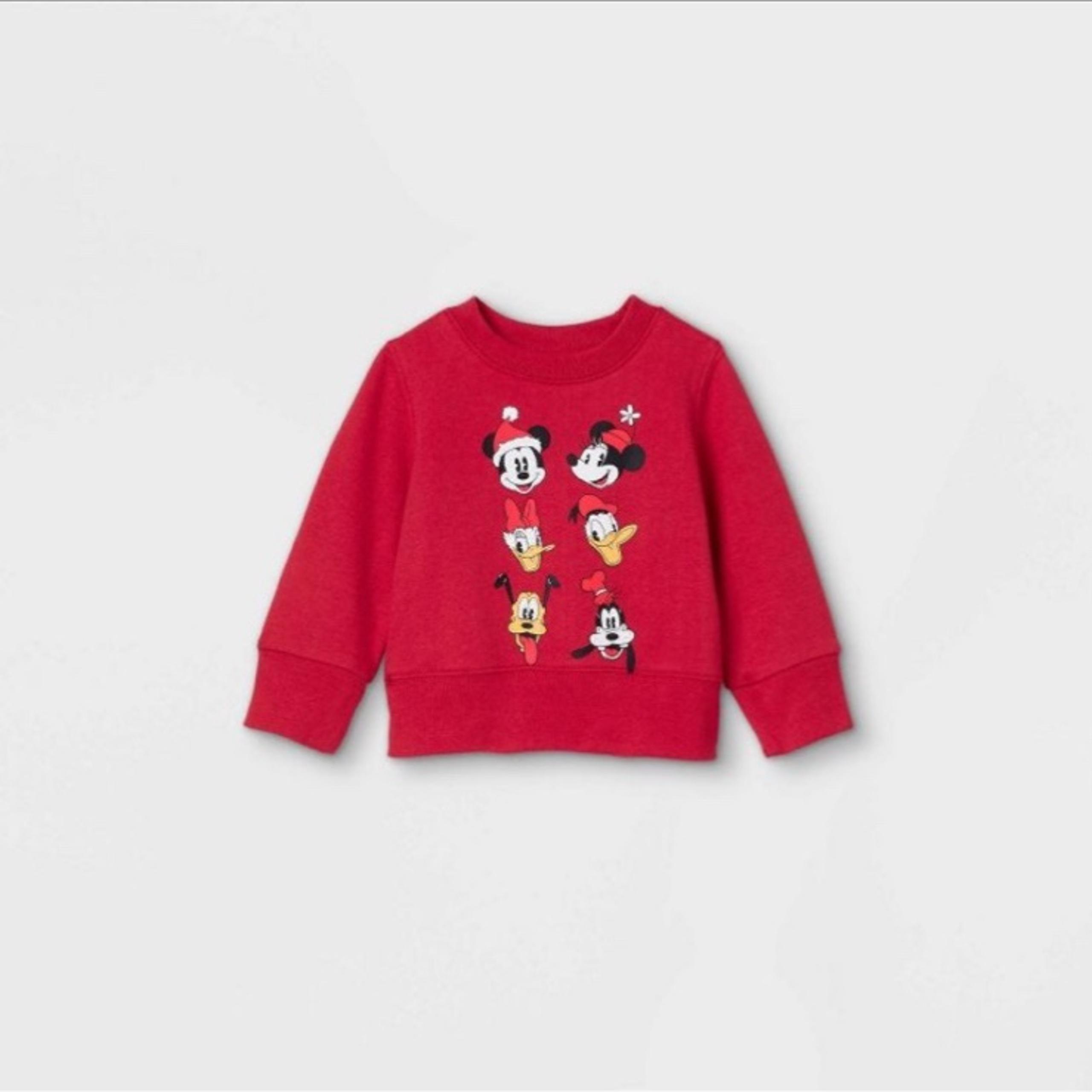 Disney Baby Christmas Sweatshirt Size 3-6 Months NEW