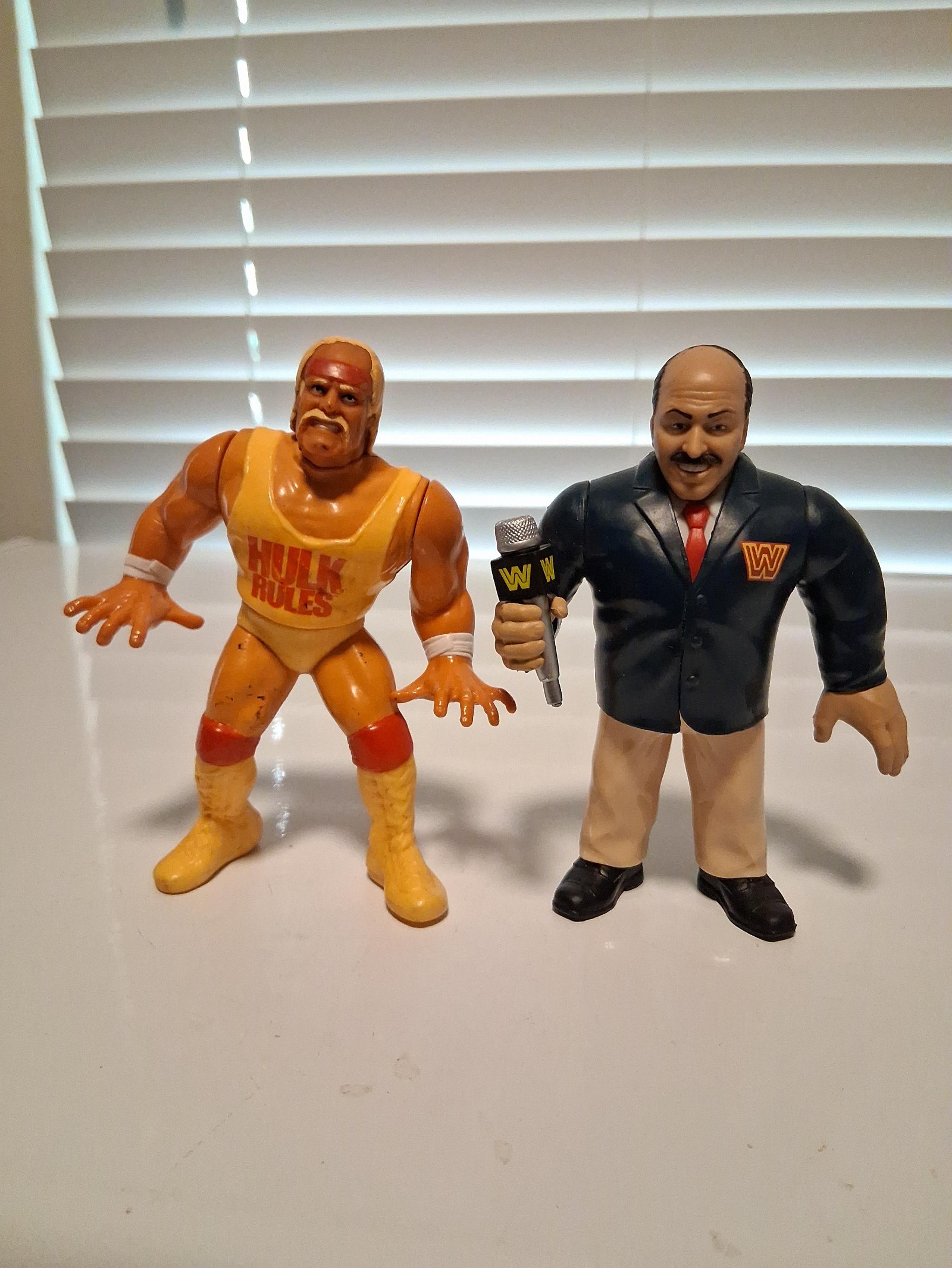 WWF Hasbro Vintage Hulk Hogan, & WWE Retro Mattel "Mean Gene" Action Figure's