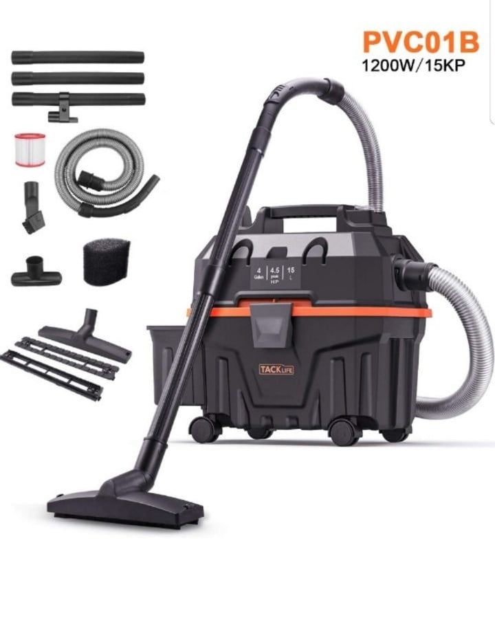 Tack Life Wet&Dry Vacuum Cleaner PVC01B New (Box Damaged)