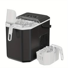 26lbs Rapid Ice Maker Machine - Fast 9-Bullet Ice Cubes in 6 Mins, Hassle-Free A