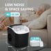 26lbs Rapid Ice Maker Machine - Fast 9-Bullet Ice Cubes in 6 Mins, Hassle-Free A