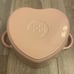 Paris Hilton Enameled Cast Iron Dutch Oven Heart-Shaped Pot with Lid, Pink