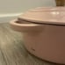 Paris Hilton Enameled Cast Iron Dutch Oven Heart-Shaped Pot with Lid, Pink