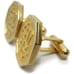Boucher Gold Tone Cufflinks Oriental Design Symbol Wedding Tux Vintage