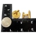 Boucher Gold Tone Cufflinks Oriental Design Symbol Wedding Tux Vintage