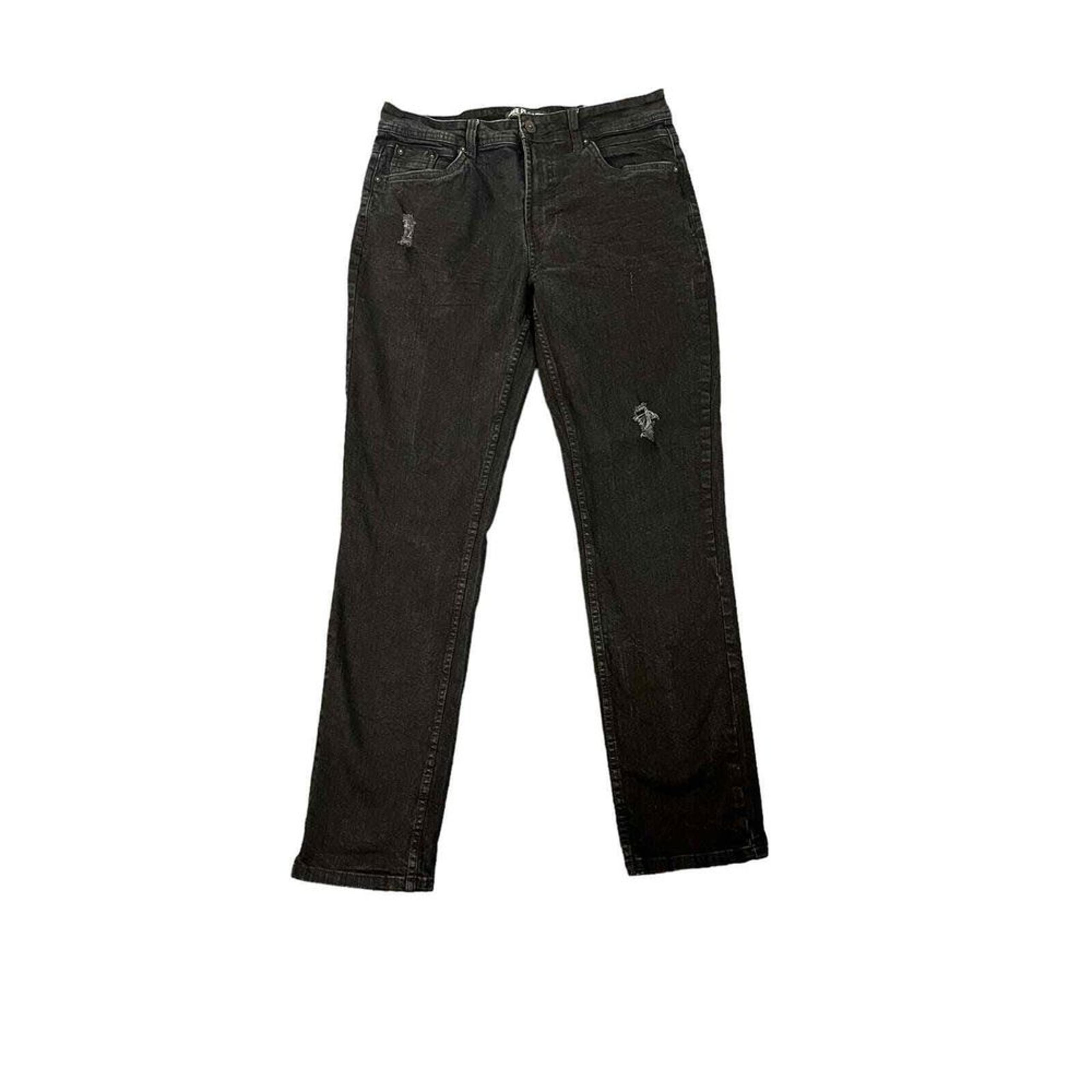 Free Planet Men's Black Denim Jeans 32x32 Straight