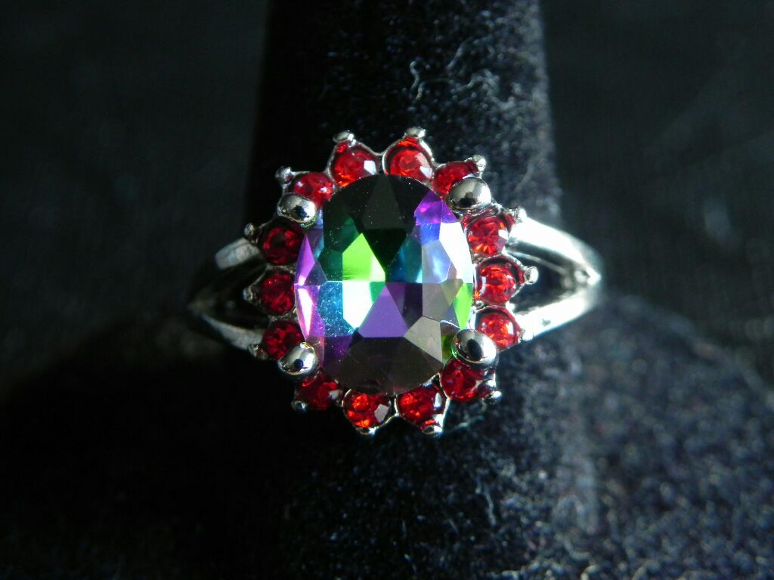 Oval Mystic Quartz Ring