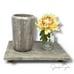 Hearth & Hand Magnolia 8 x12 Footed Marble Countertop Tray Warm Beige - Target