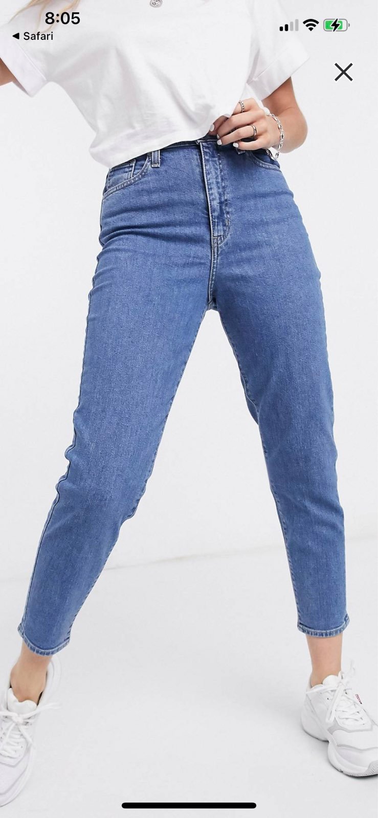 Levi's high waisted mom jean