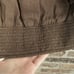Free people can’t get enough brown linen blend wrap crop top puff sleeves sz M