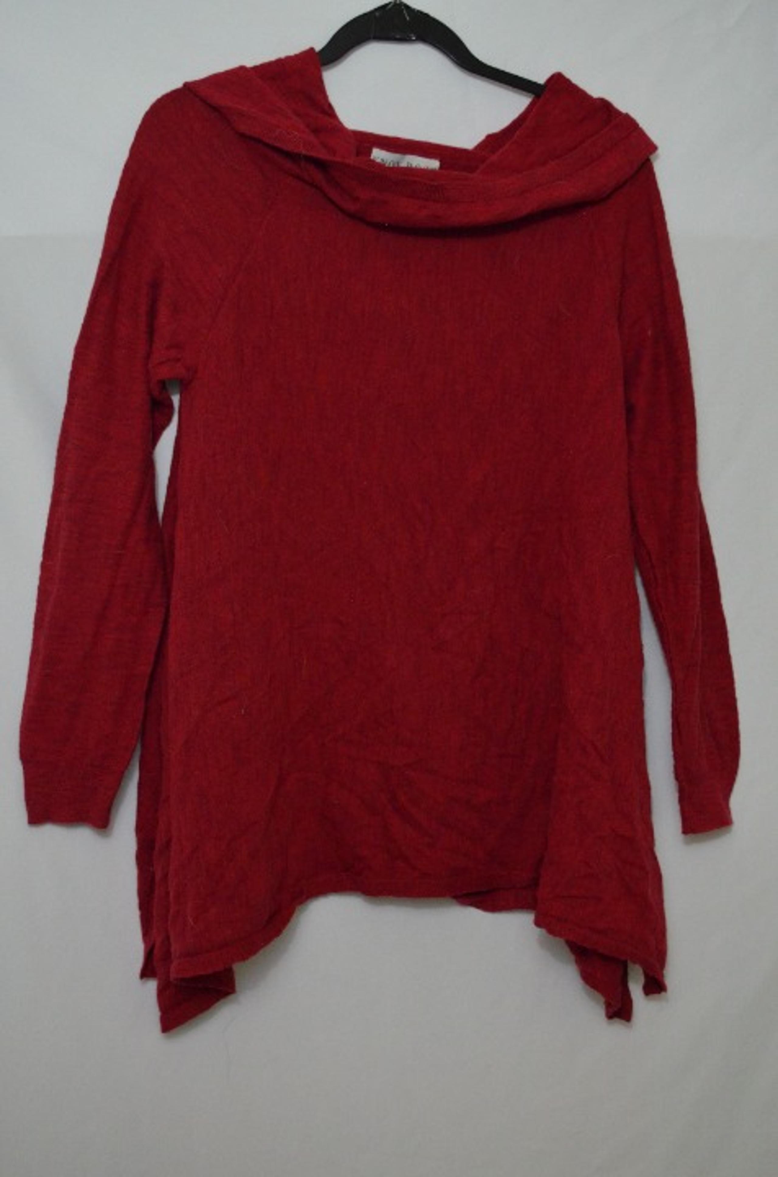 Knox Rose Red Cowl Neck Sweater