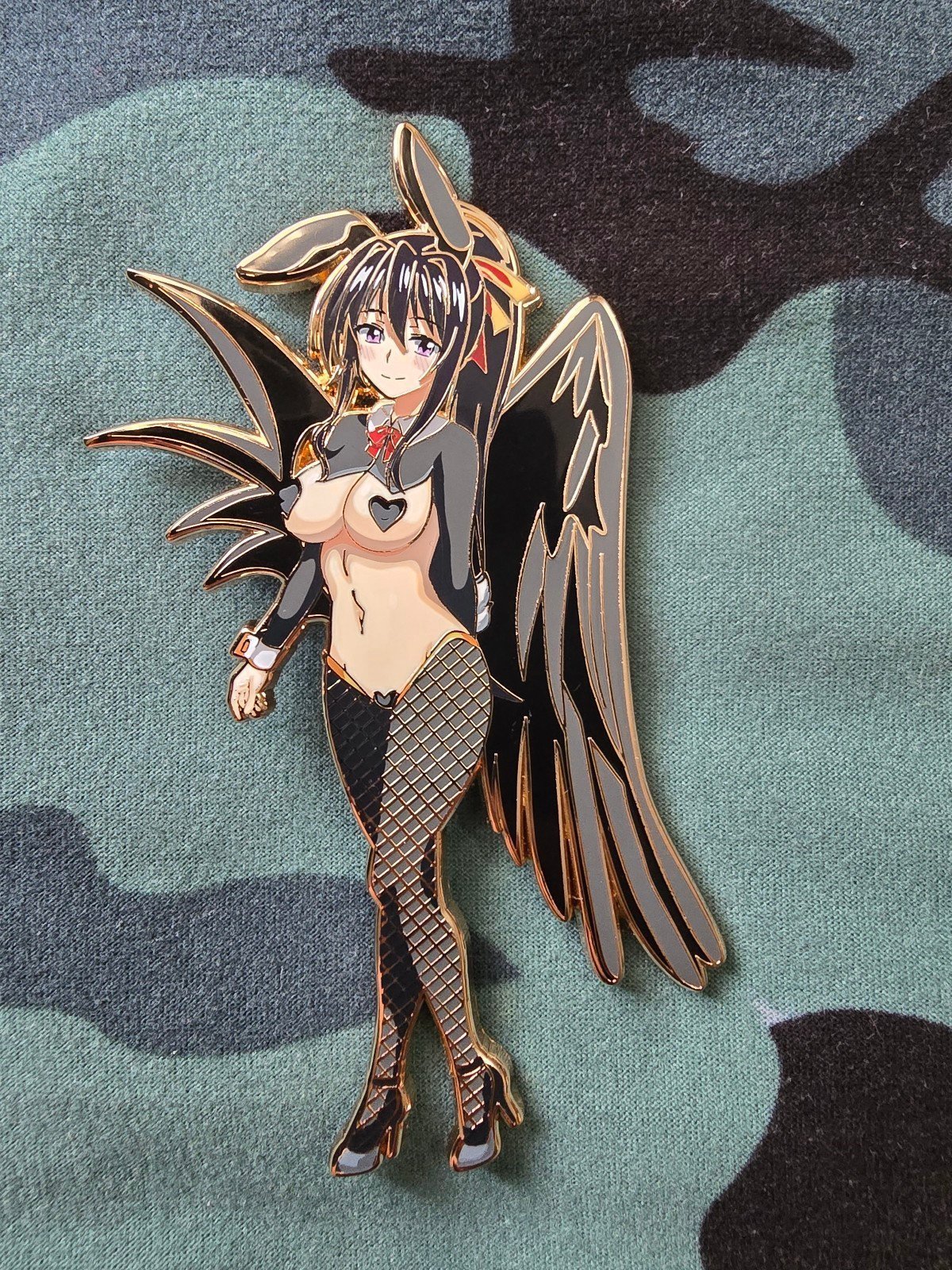 Lewd Akeno Himejima Enamel Pin