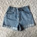 Vintage orange tab Denim shorts