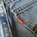 Vintage orange tab Denim shorts