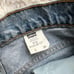 Vintage orange tab Denim shorts