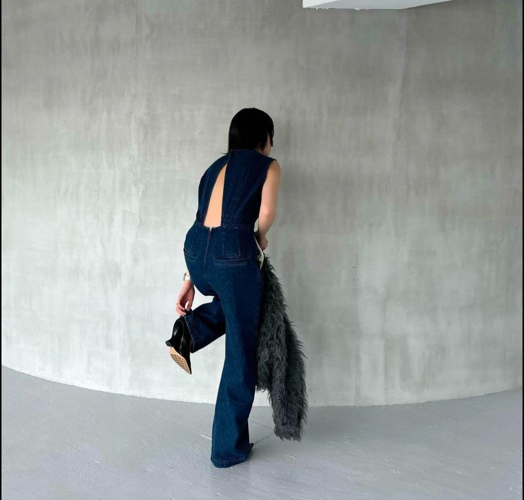 驚きの値段で ALL DENIM OPEN BACK CLANE IN 43 Size (CLANE) ONE サロペット・オーバーオール・オールインワン