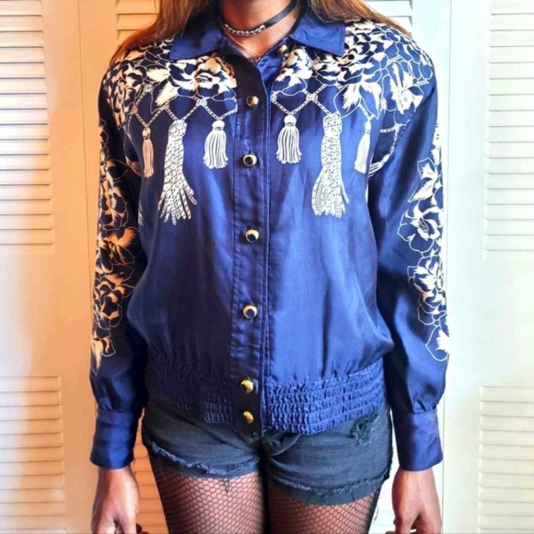 Vintage Silk Bomber