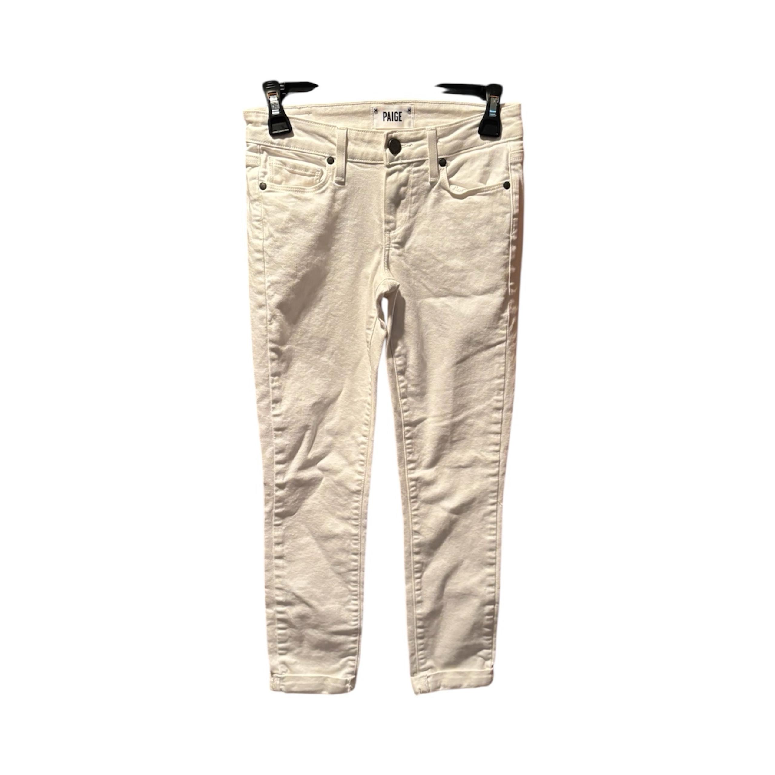 Paige Women’s Kylie Crop Jeans in White Size 24