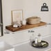 New Set of 4 Rustic Wood 15.8Inch Floating Wall Shelves for Home Decor