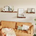 New Set of 4 Rustic Wood 15.8Inch Floating Wall Shelves for Home Decor