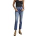 AMO Chelsea Cropped High Rise 5 Pocket Jeans in Mineral Blue Size 25