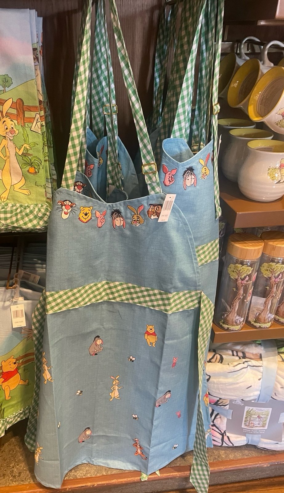 Disney Parks 2024 Winnie The Pooh Tigger Eeyore Rabbit Owl Apron