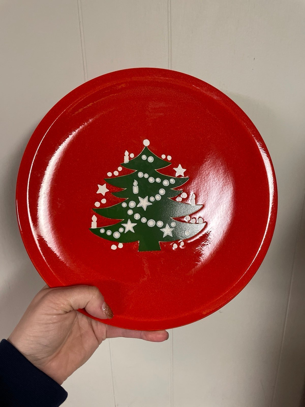 Vintage Waechtersbach Christmas Tree Dinner Plate 10” x8