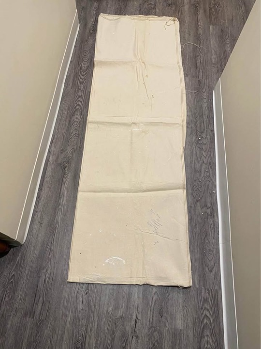 canvas runner 139 inches long 44 w.