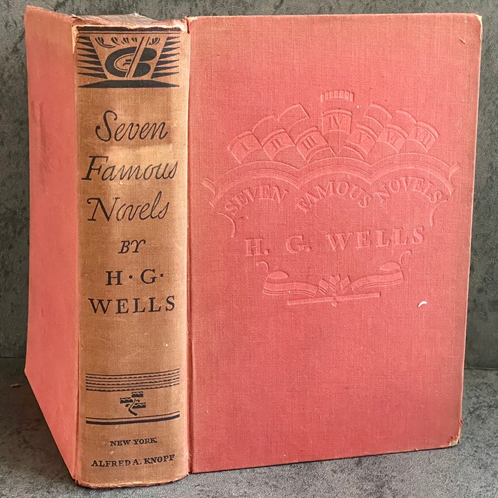 Seven Famous Novels By H.G. Wells Borzoi Books Knoph 1934 1st Edition Hardcover