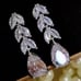 Silver Diamond Teardrop Earrings