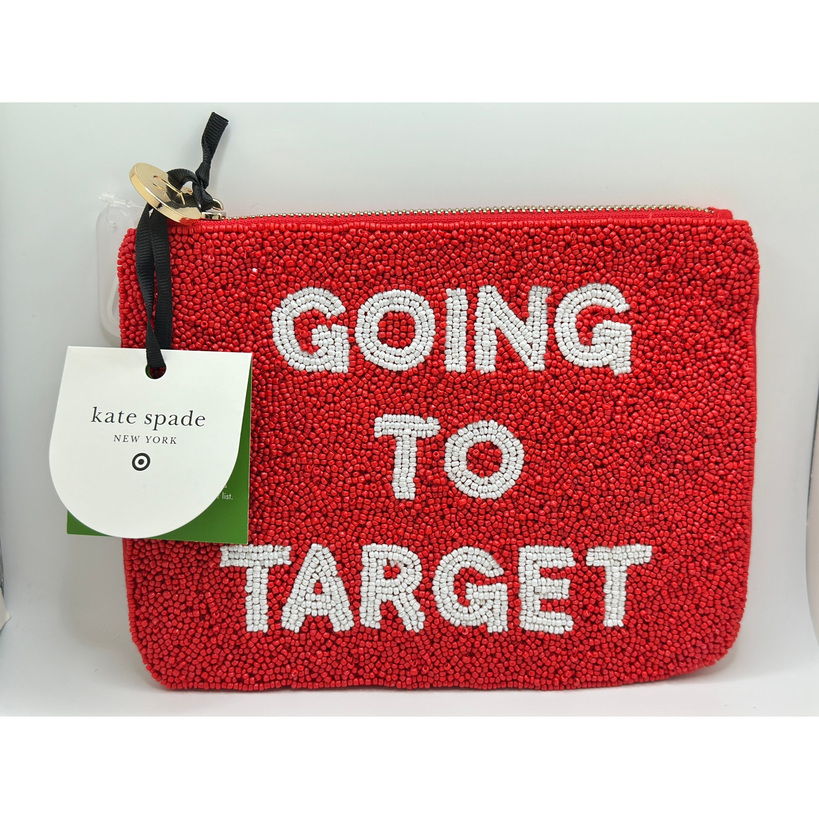 Kate Spade NY Target Going To Target Beaded Clutch Exclusive New 2025 IN HAND