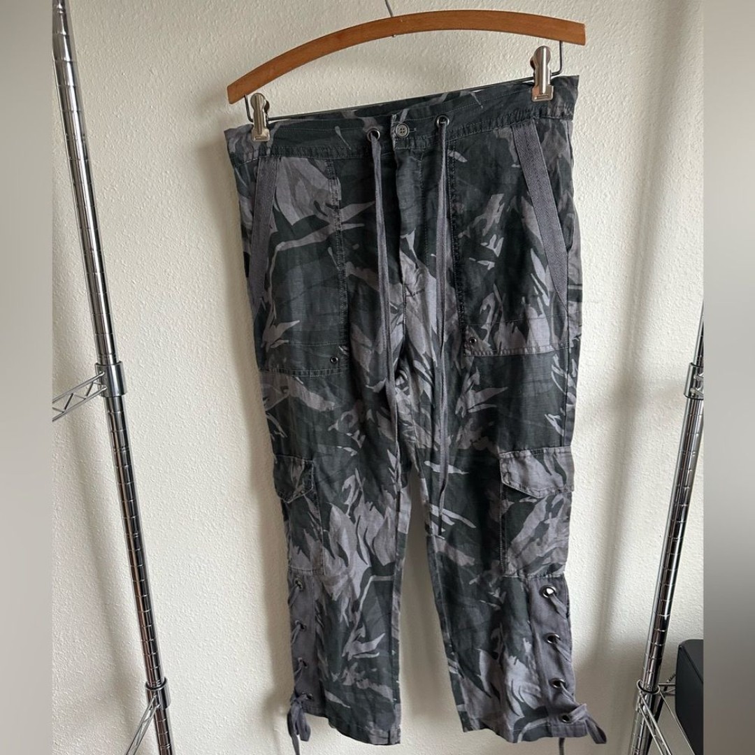XCVI Camouflage Linen Cargo Pants