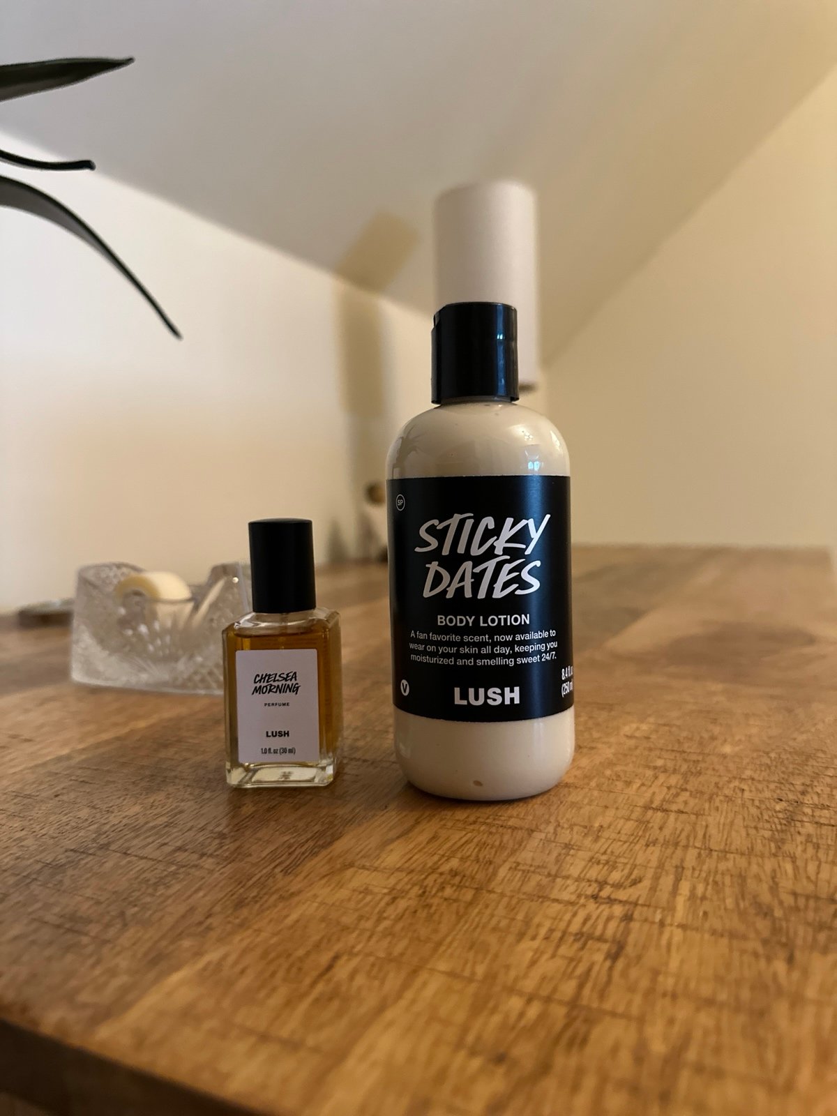 Lush Chelsea Morning Perfume. Sticky Dates Body Spray. Sticky Dates lotion