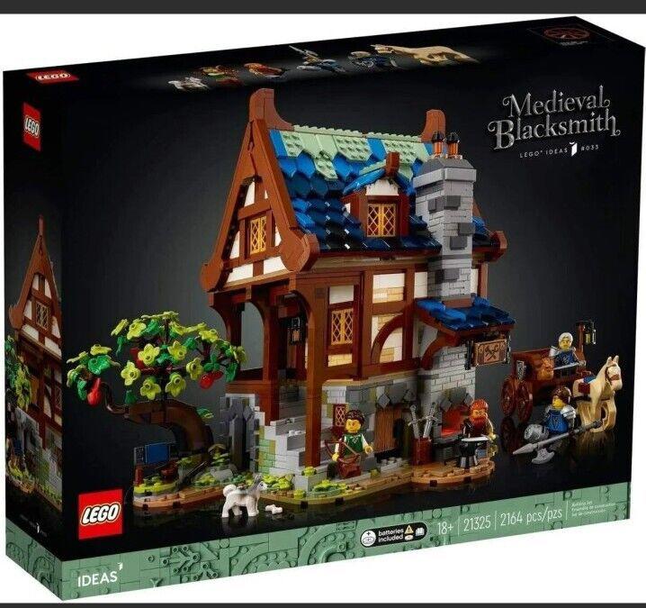 Lego Ideas Medieval Blacksmith 21325 Building Set 2164 Pieces for 18+ NEW SEALED