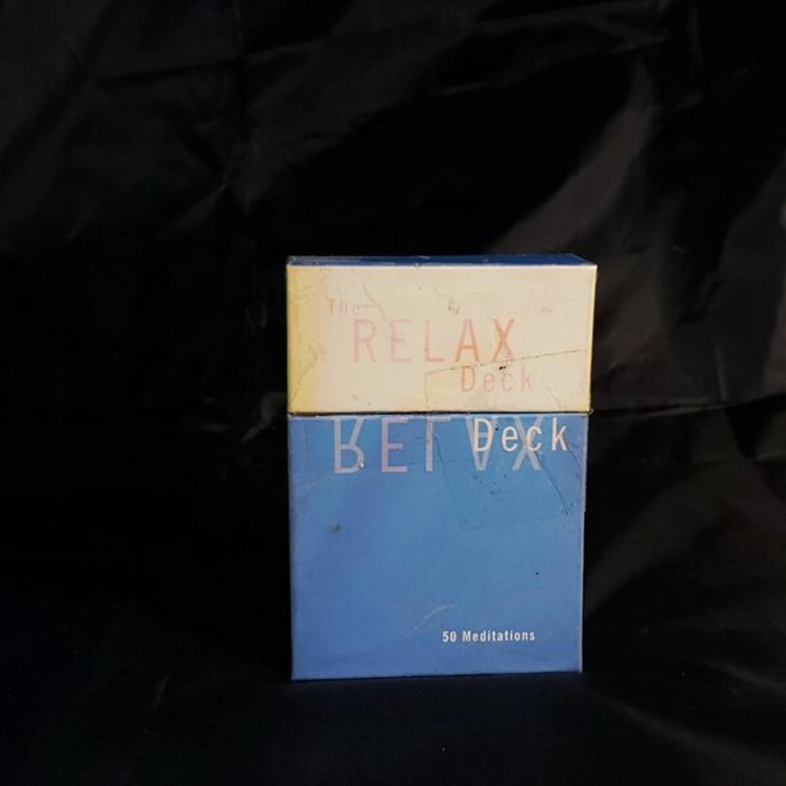 The Relax Deck is a set of 50 meditation cards designed to calm mind, body, spir