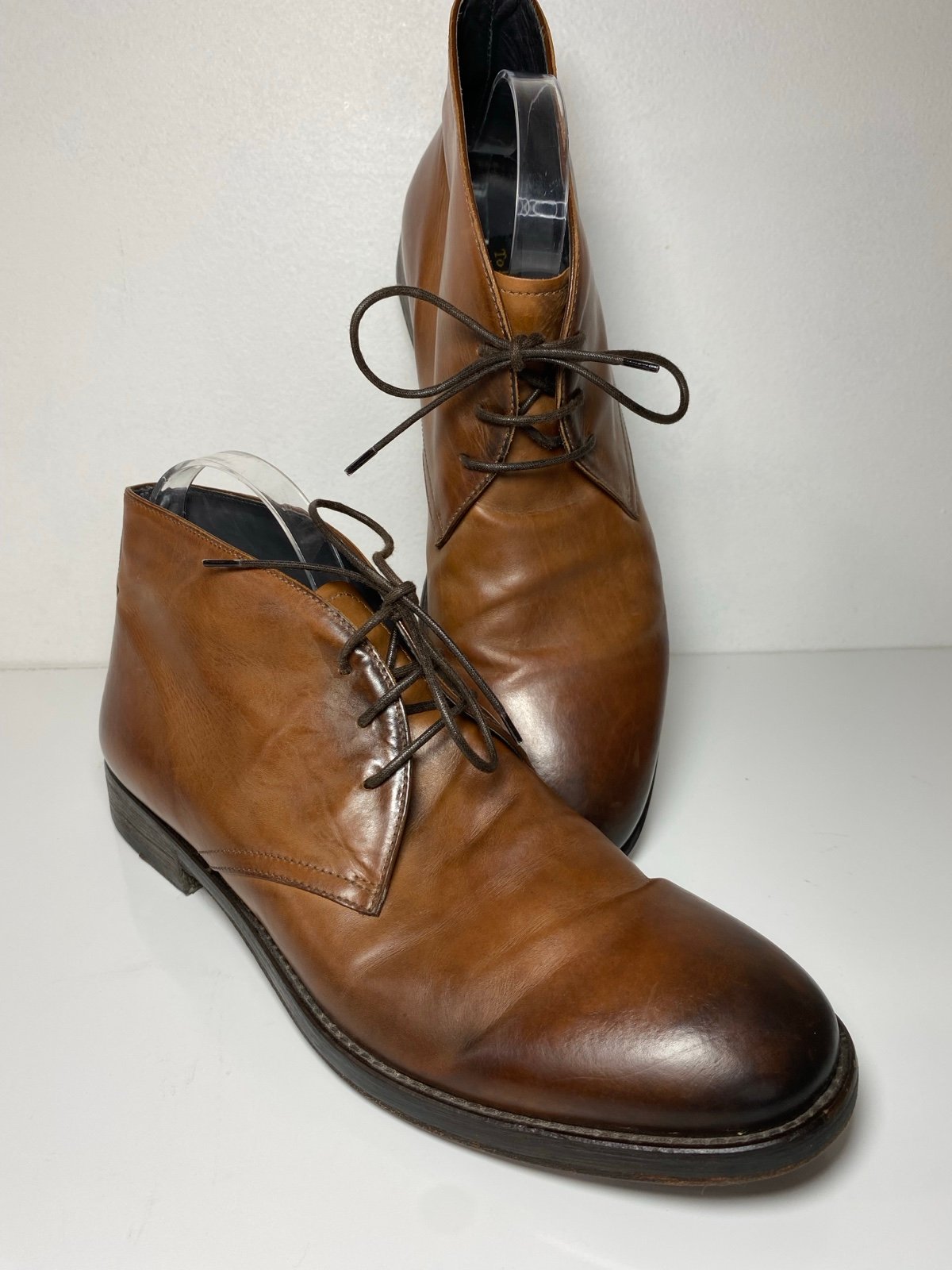 To Boot New York Mens Size 10 Chukka Boots Brown Leather Adam Derrick Italy
