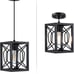Rustic Farmhouse Metal Lantern Cage Pendant Light - Set of 3 Lights