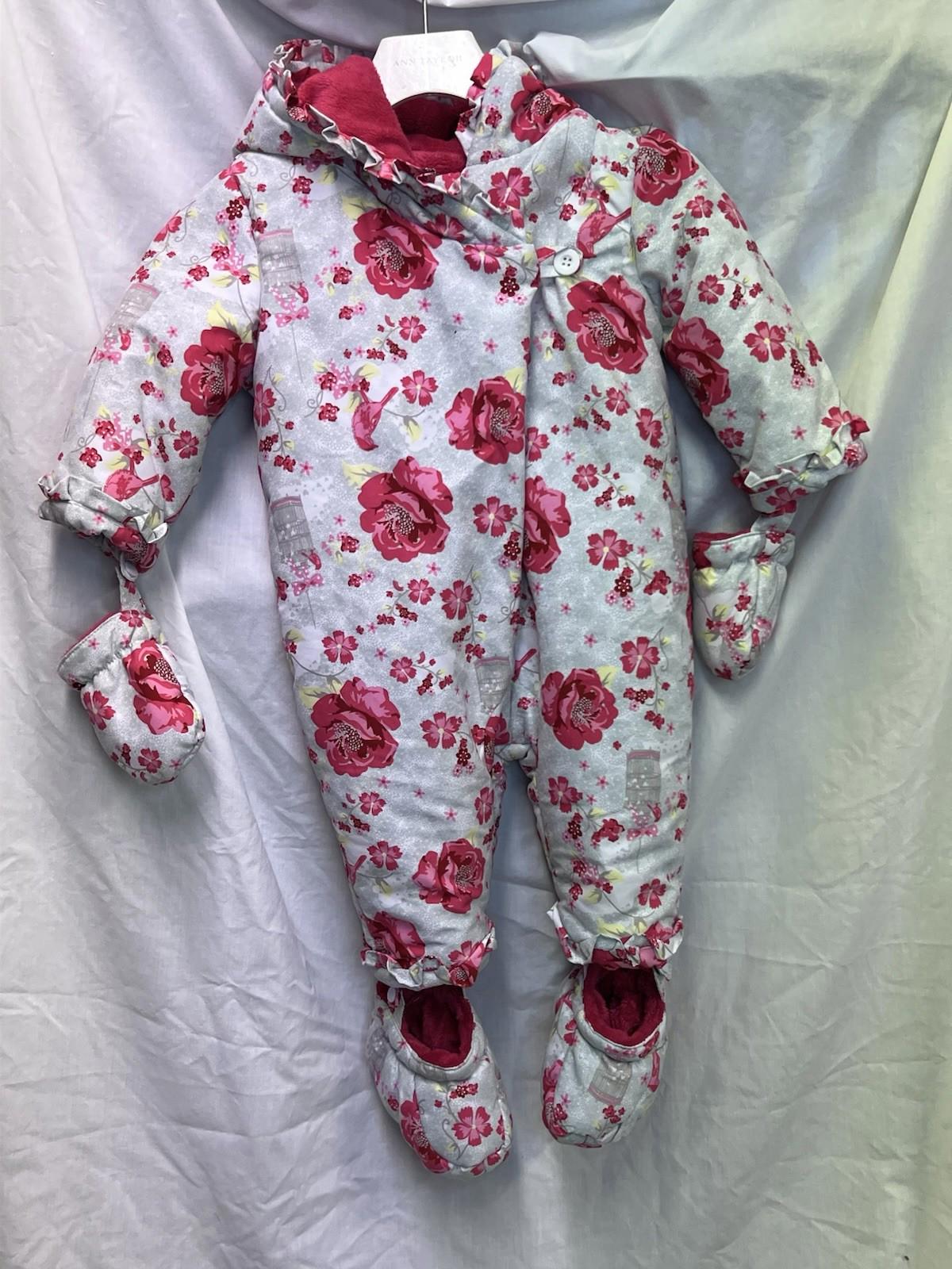 A Bambino Piccolo girls snowsuit  6-12 months British Boutique EUC