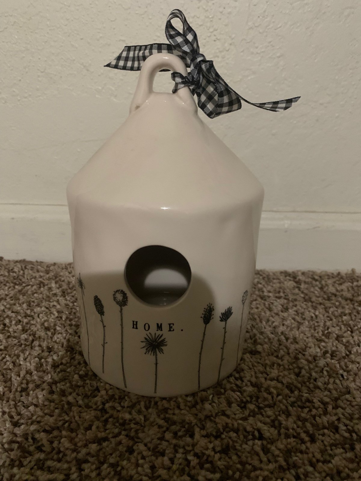 Rae Dunn birdhouse