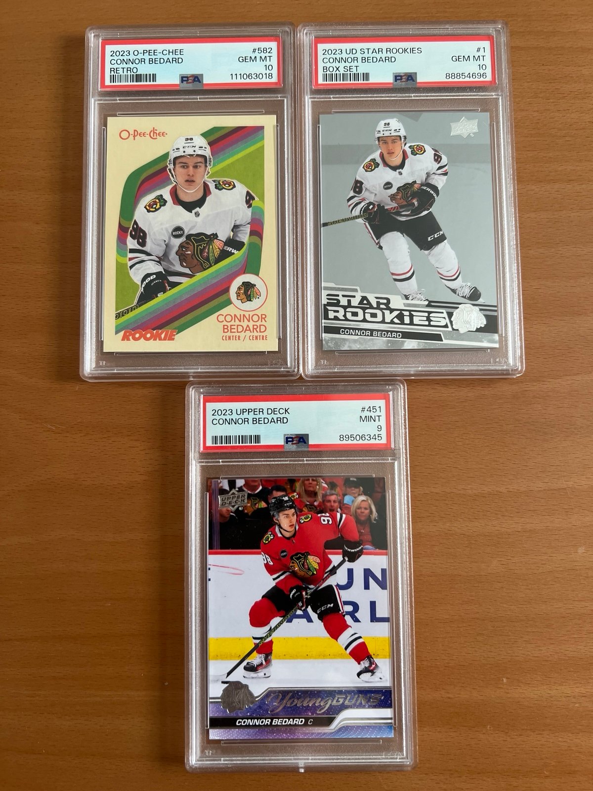 Connor Bedard Rookie PSA 10 Lot