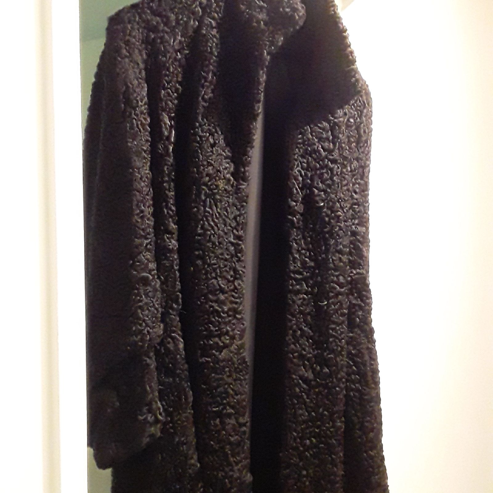 Original lamb hair full length coat