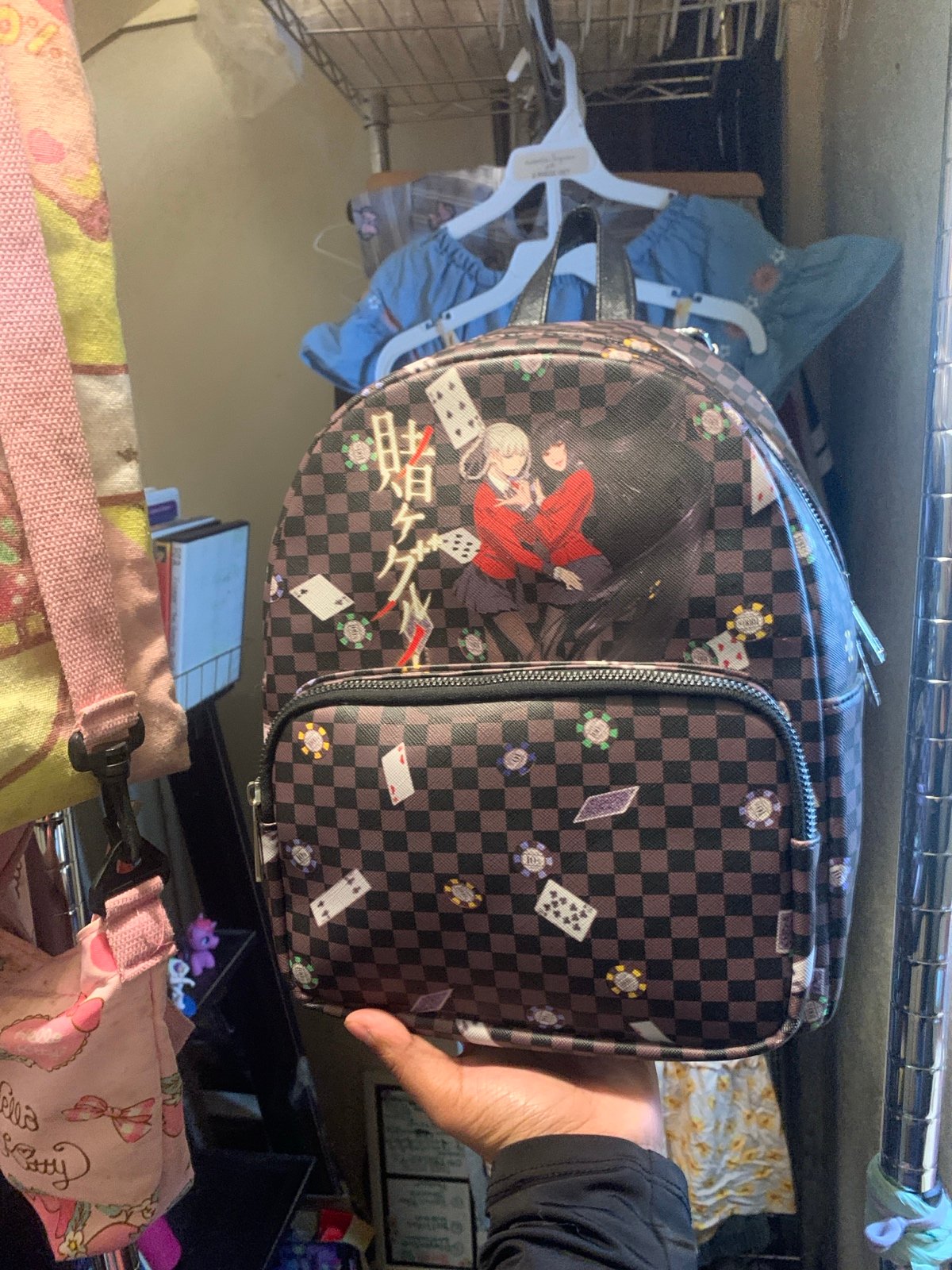 NWOT Kakegurui Yameko Kirari Checkered backpack