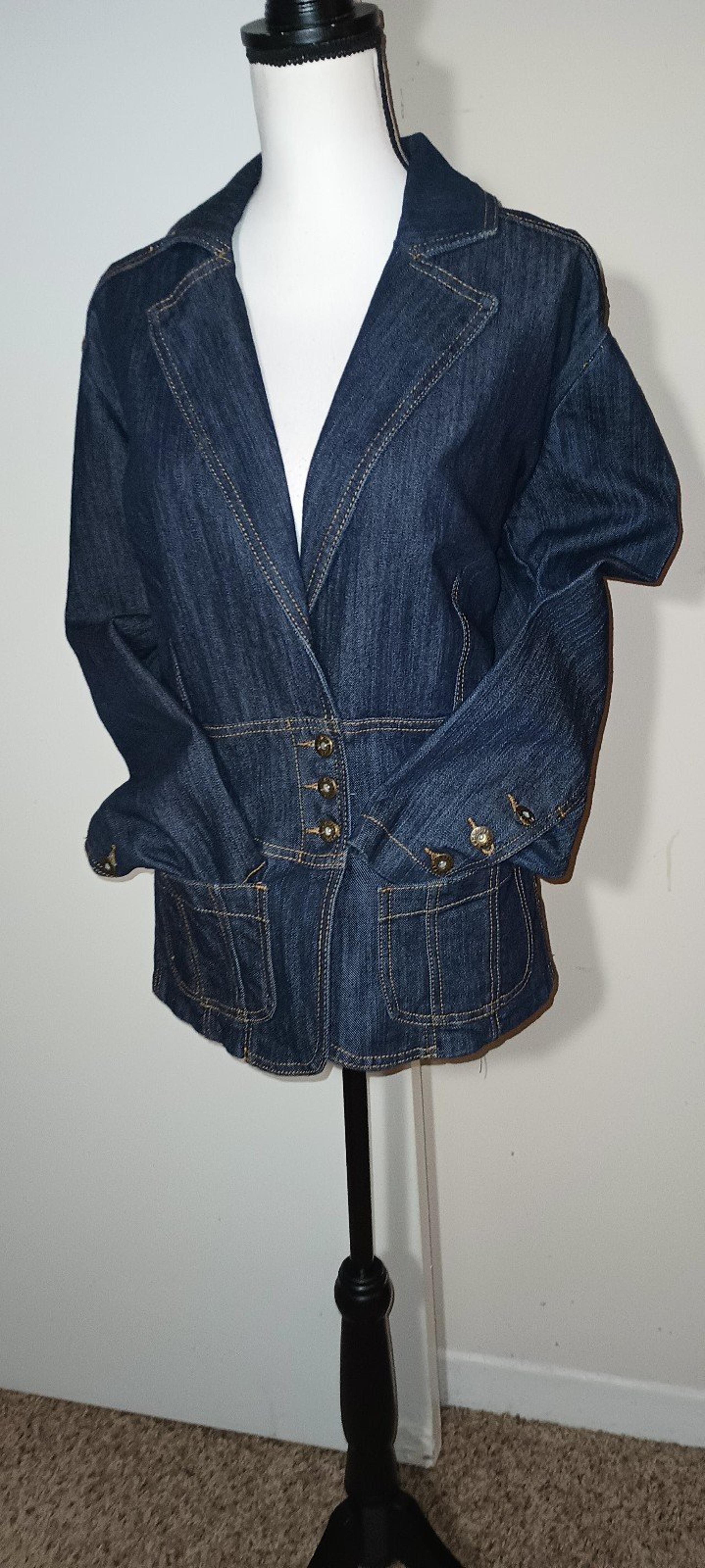 Ashley Stewart Designer Denim Jacket 18/20