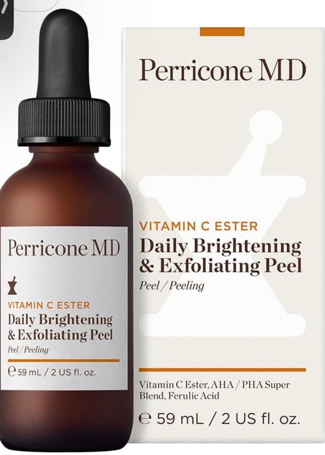 Perricone MD Vitamin C Ester Brightening & Exfoliating Peel New in Box 75