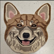 Corgi Dog Rug